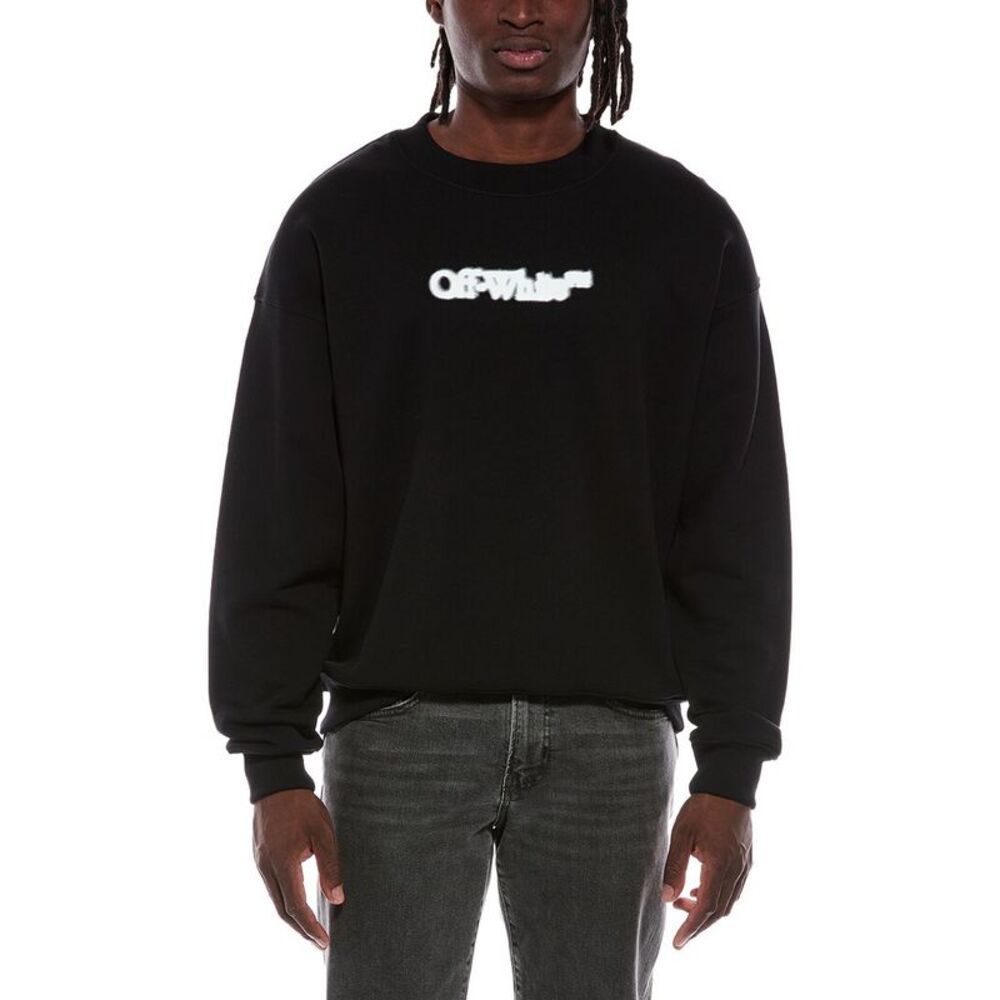 Off-White™ Mens Off-White Crewneck Sweatshirt, Black